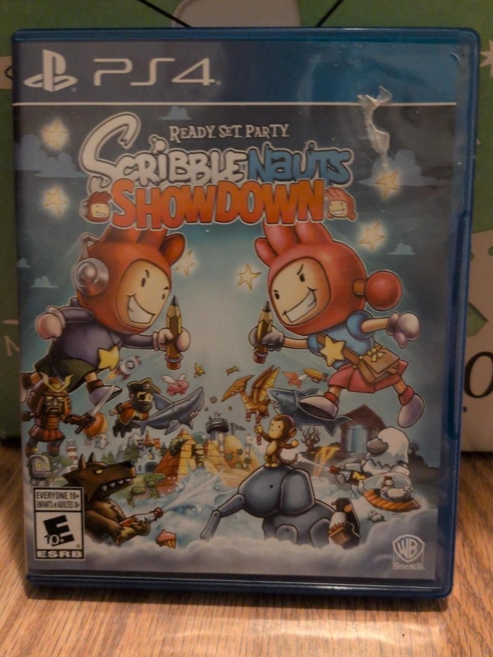 Sony Scribblenauts Showdown PS4 Blue Case Artwork